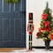 Glitzhome® 36.5"H Wooden Christmas African American Soldier Nutcracker